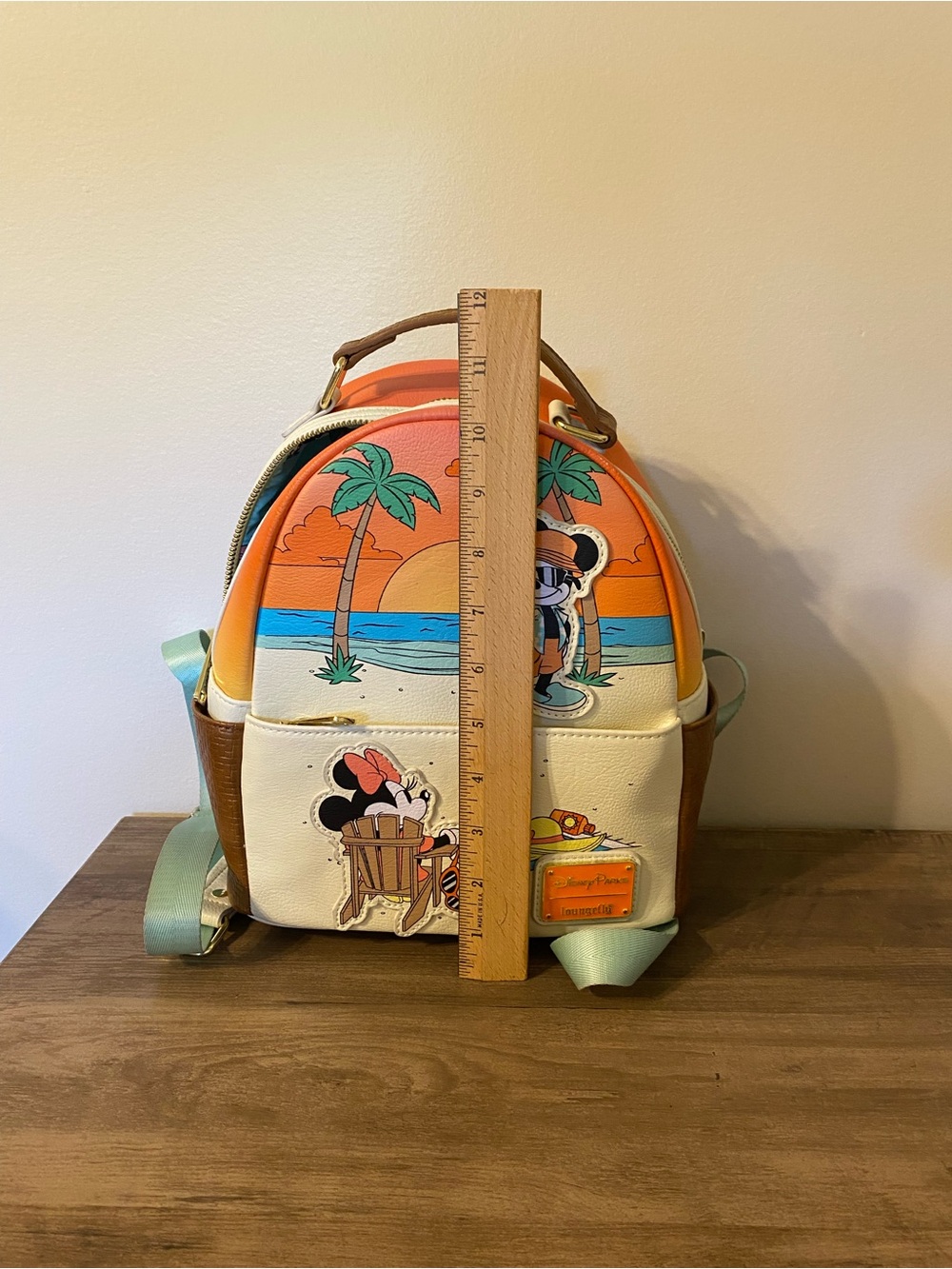 Disney Parks Mickey & Minnie Summer At The Beach Loungefly Minni Backpack - Picture 15 of 15